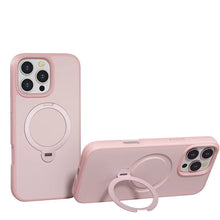 Light Pink Frosted with 360° Magnetic Kickstand for iPhone 12 Pro / 12 6.1