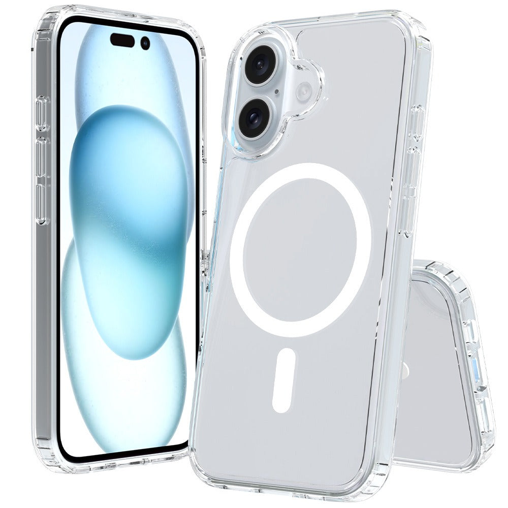 Clear Case with Magnetic Compatibility for iPhone 16 Plus