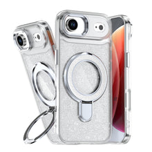 Clear Magnetic Transparent Glitter Kickstand Case for iPhone 17 Air