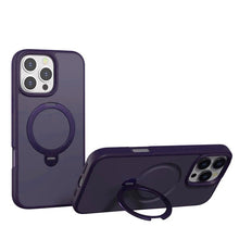 Purple Frosted with 360° Magnetic Kickstand for iPhone 16 Pro Max