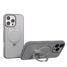 Grey Frosted with 360° Magnetic Kickstand for iPhone 15 6.1