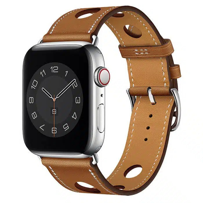 Brown Circle Leather Band for 42"/44"/45"/46"/49"