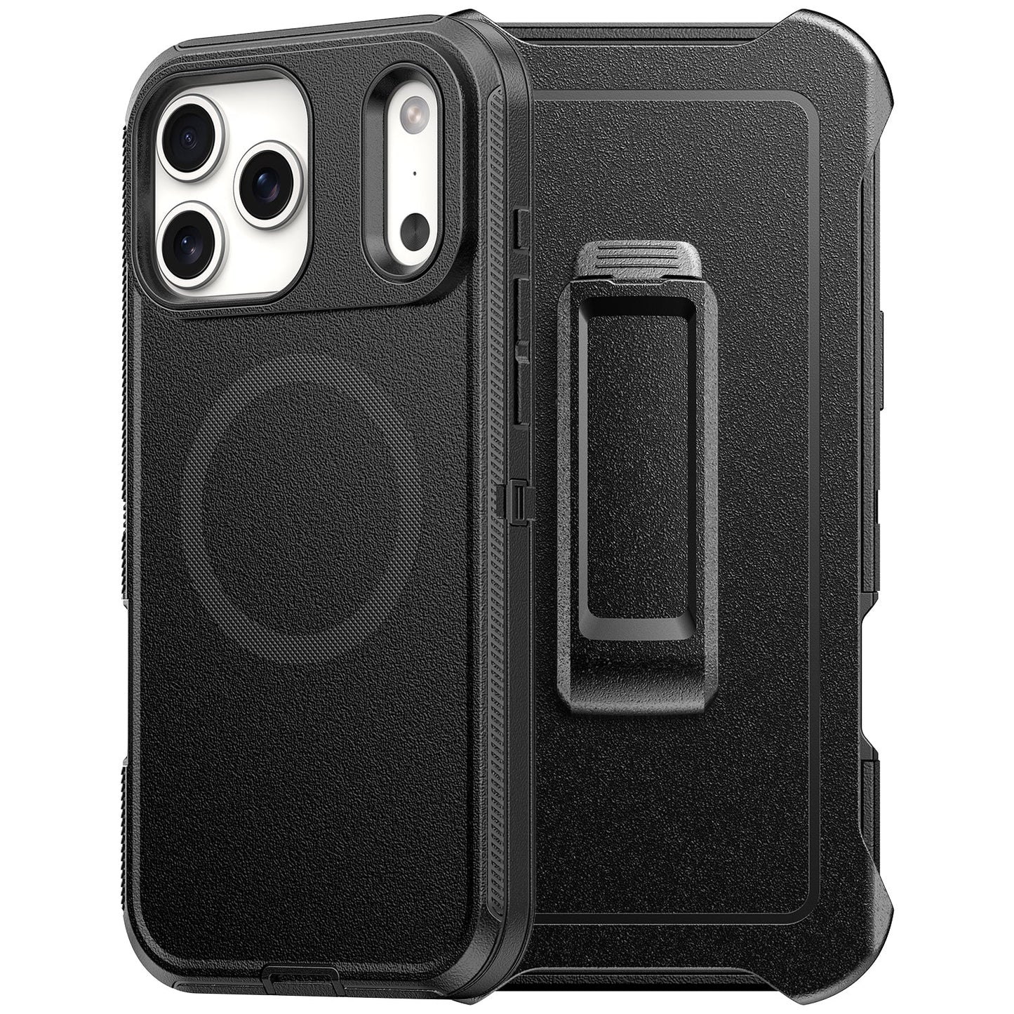 Black Magnetic Heavy Duty Case for iPhone 16 Plus 6.7