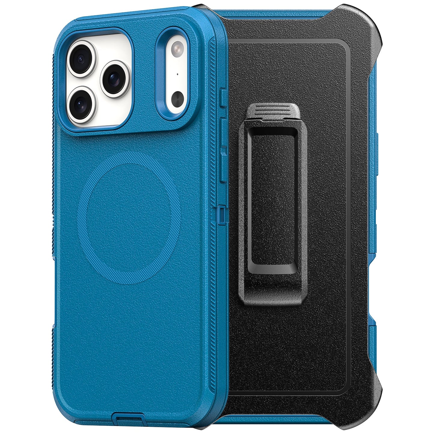 Blue Magnetic Heavy Duty Case for iPhone 16 Pro Max