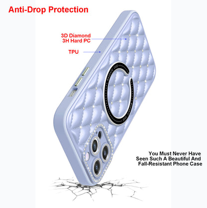 Lavander Deluxe Quilted Case for iPhone 15 Pro