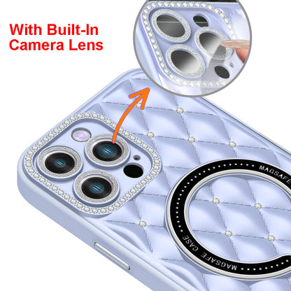 Lavander Deluxe Quilted Case for iPhone 15 Pro