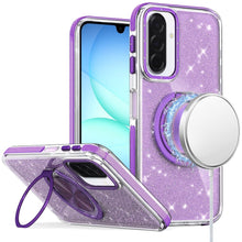 Purple Glitter with Kickstand Case For Samsung A17 5G