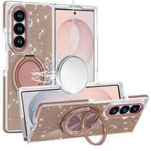 Gold Glitter with Kickstand Case For Samsung Z Fold 8 Ultra