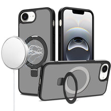 Black Frosted Kickstand with Magnetic Compatibility For iPhone 17E / 16E / SE4