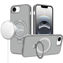 Black Frosted Kickstand with Magnetic Compatibility For iPhone 17E / 16E / SE4 Grey