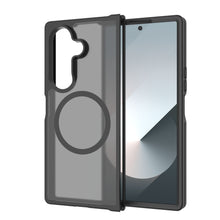 For Samsung Z Fold 7 [Magnetic Circle] Smooth Safe Matte Feel Hybrid Case - Black