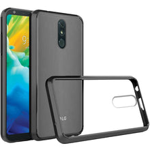 LG Stylo 5 Bumper Premium Slim Clear Transparent Hard PC TPU Hybrid - Clear PC + Black TPU