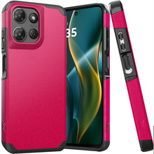 Hot Pink Heavy Duty Hybrid For Moto G Stylus 5G 2025 (Original Series)