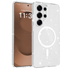Clear Glitter Case with Magnetic Compatibility for Galaxy S26