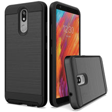 LG Aristo 4 Plus, Escape Plus, Tribute Royal Simplistic Metallic Brushed Hybrid - Black