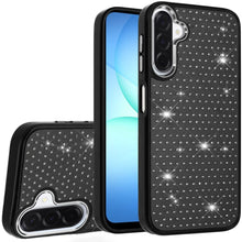 Black Chrome Edge Diamond Design Case For Samsung A17 5G