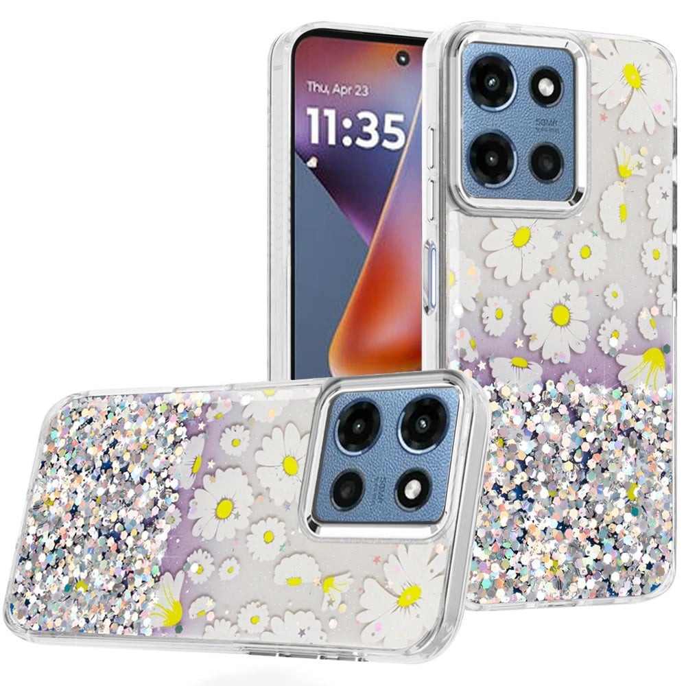White Flowers Epoxy For Moto G 5G 2025/2026 - G Play 2026 - 7