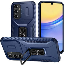 Blue Camera Cover and Ring Case For Samsung A15 5G
