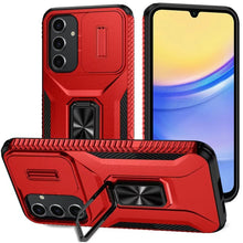 Red Camera Cover and Ring Case For Samsung A15 5G