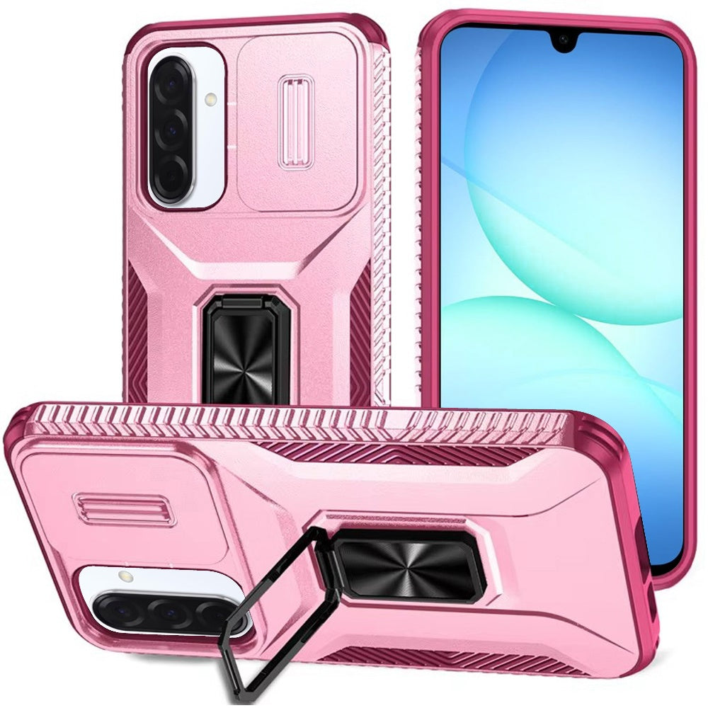 Pink Camera Cover and Ring Case For Samsung A17 5G