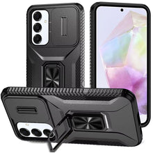 Black Camera Cover and Ring Case For Samsung Galaxy A36 / A56