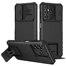 Black Hybrid Kickstand Case with Camera Protection For Samsung A15 5G