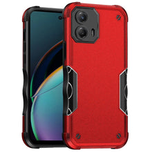 For Motorola Moto G 5G 2024 Exquisite Tough Shockproof Hybrid Case Cover - Red