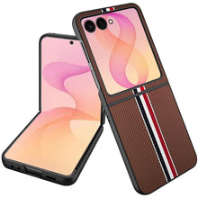 Brown PU Vegan Leather Case For Samsung Z Flip 8