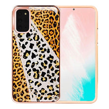 Samsung Galaxy Note 20 Luxury Chrome Glitter Design Case Cover - Gold Safari