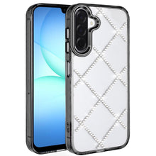 Black Frame Clear Diamond Case For Samsung A17 5G
