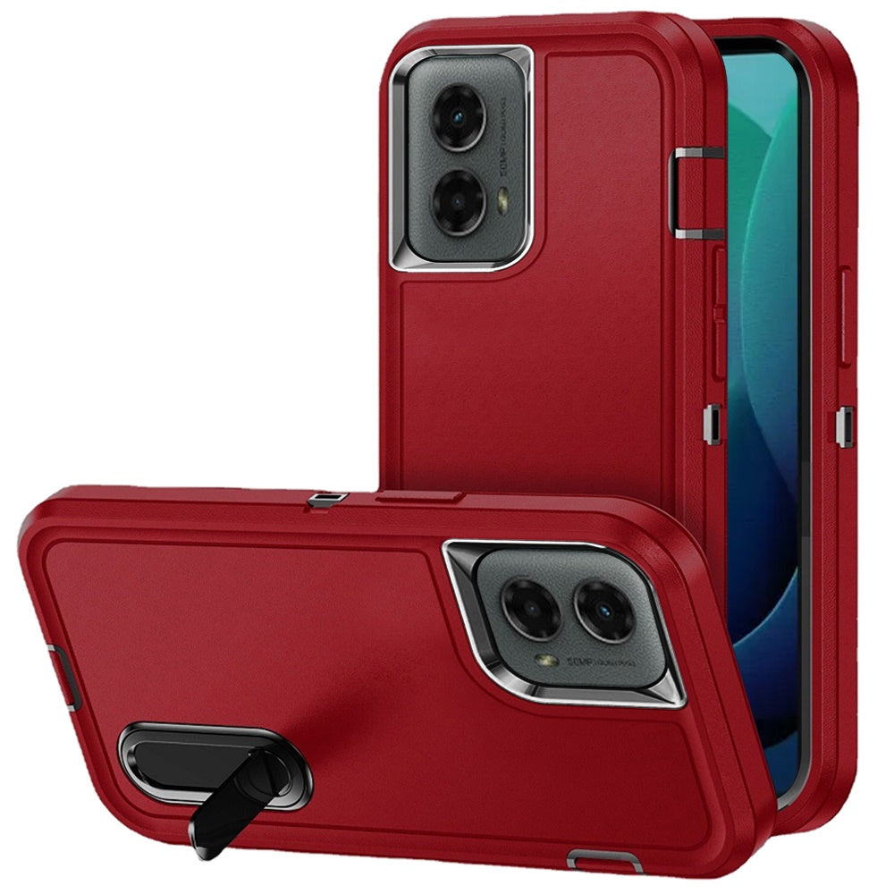 Red Three Piece Hybrid For Motorola Moto G 5G 2024