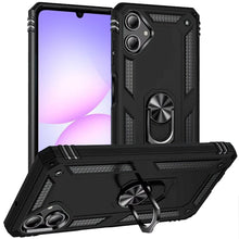 Black Ring Kickstand Case For Samsung A07 5G