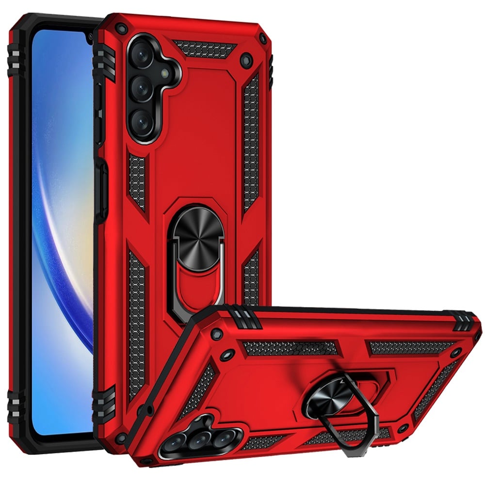 Red Ring Kcikstand For Samsung A35 5g