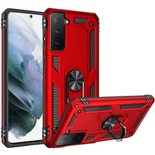Red Ring Kickstand Case For Samsung Galaxy S21 Plus