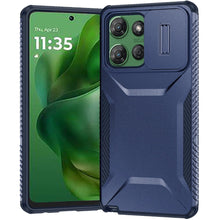 Dark Blue Hybrid Case with Camera Window For Moto G Power 2026/2025