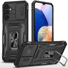 Black Hybrid with Ring For Samsung A14 5G