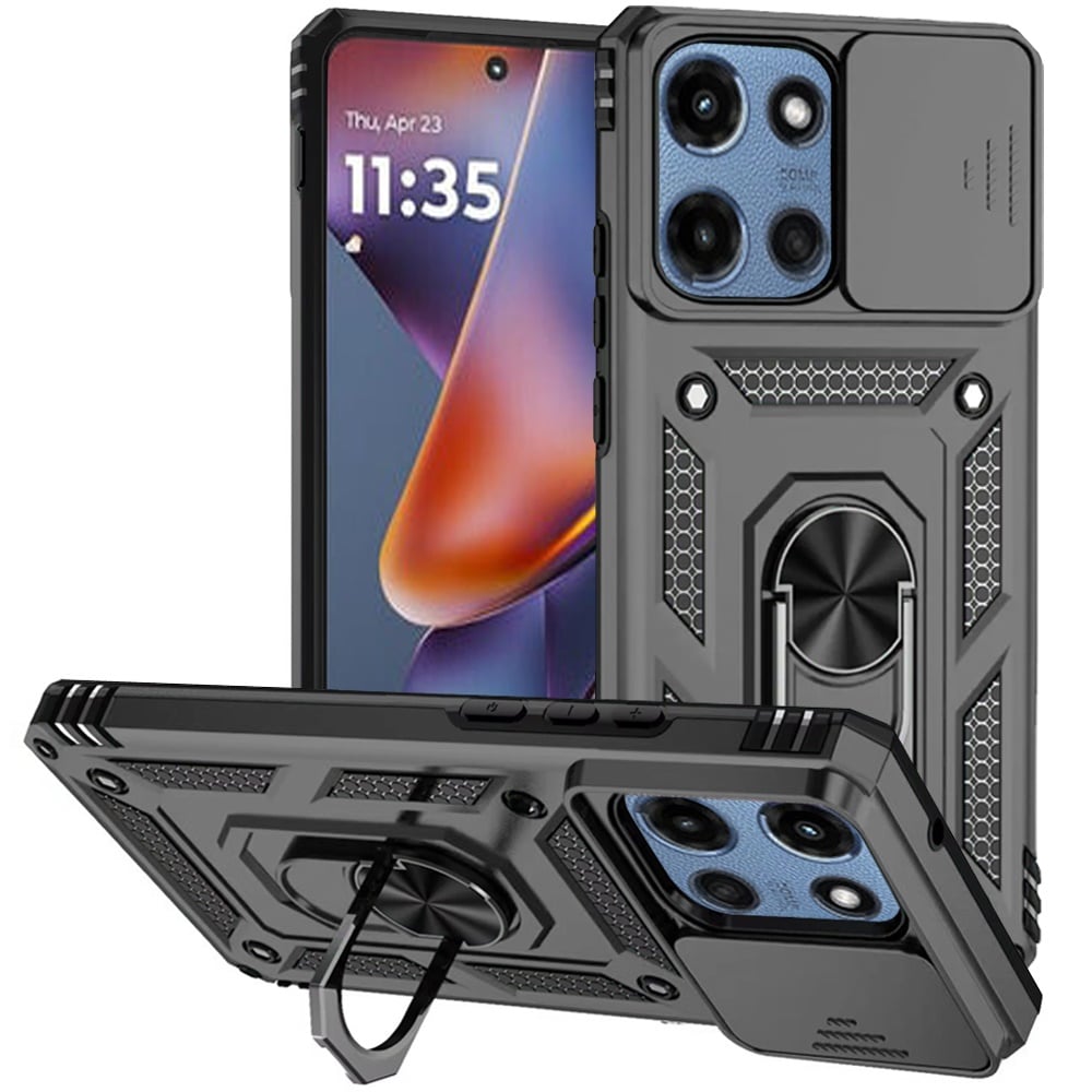 Grey Hybrid with Kickstand Camera For Moto G 5G 2025/2026 - G Play 2026