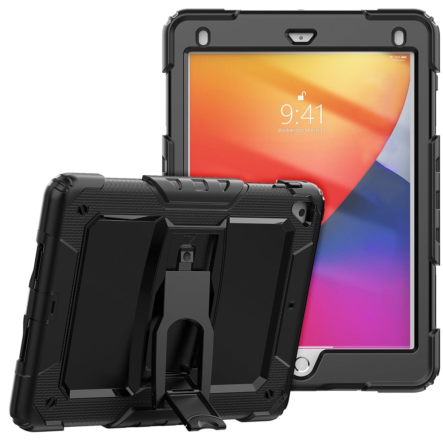 Black Rugged Case For Apple iPad Air 11 (M3) 2025 / Air 11inch 2024