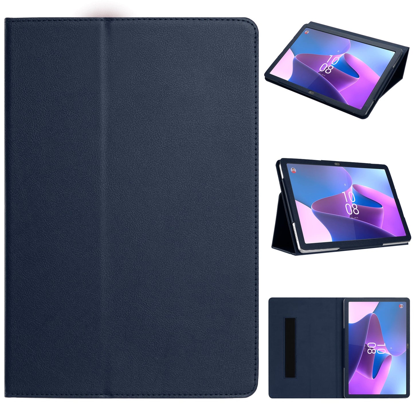 Navy Blue 360 Kicksstand Case For TMobile Revvl Tab 2