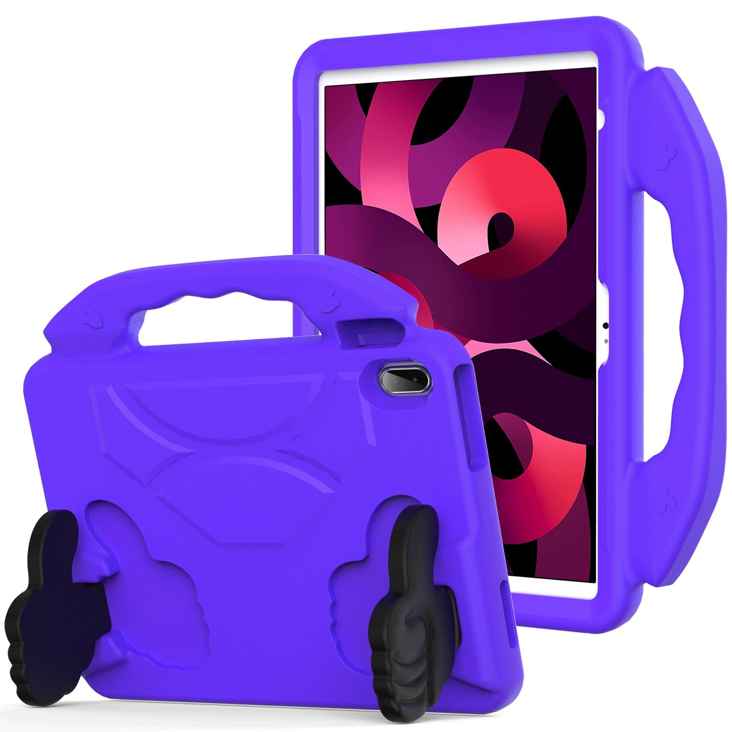 Dark Purple Thumbs Up Foam Case For iPad (A16) 2025 / iPad 10th Gen 10.9 inch