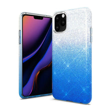 Light Blue iPhone 11 PRO Two Tone Glitter Hybrid