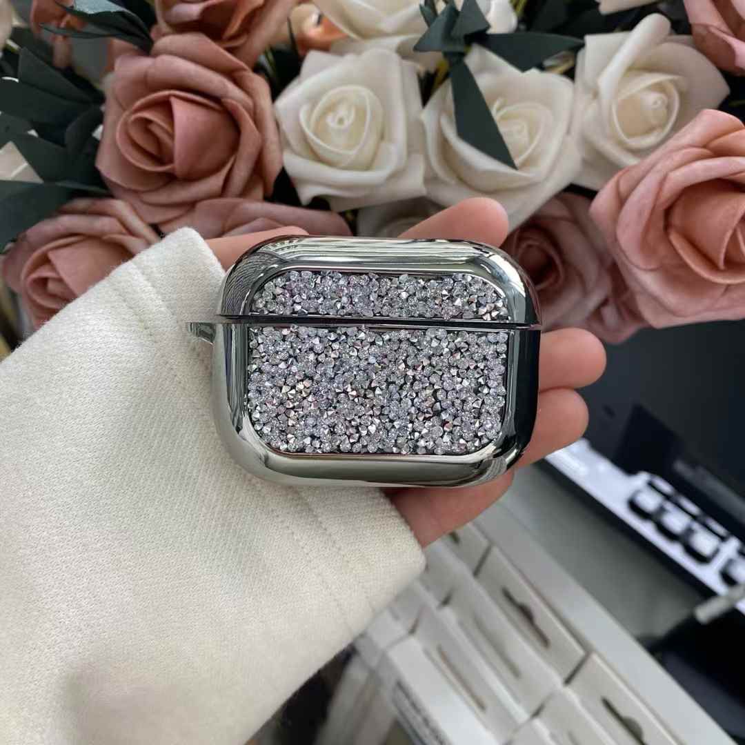 Silver Deluxe Glitter Case for AirPods 2nd Gen / 1st Gen