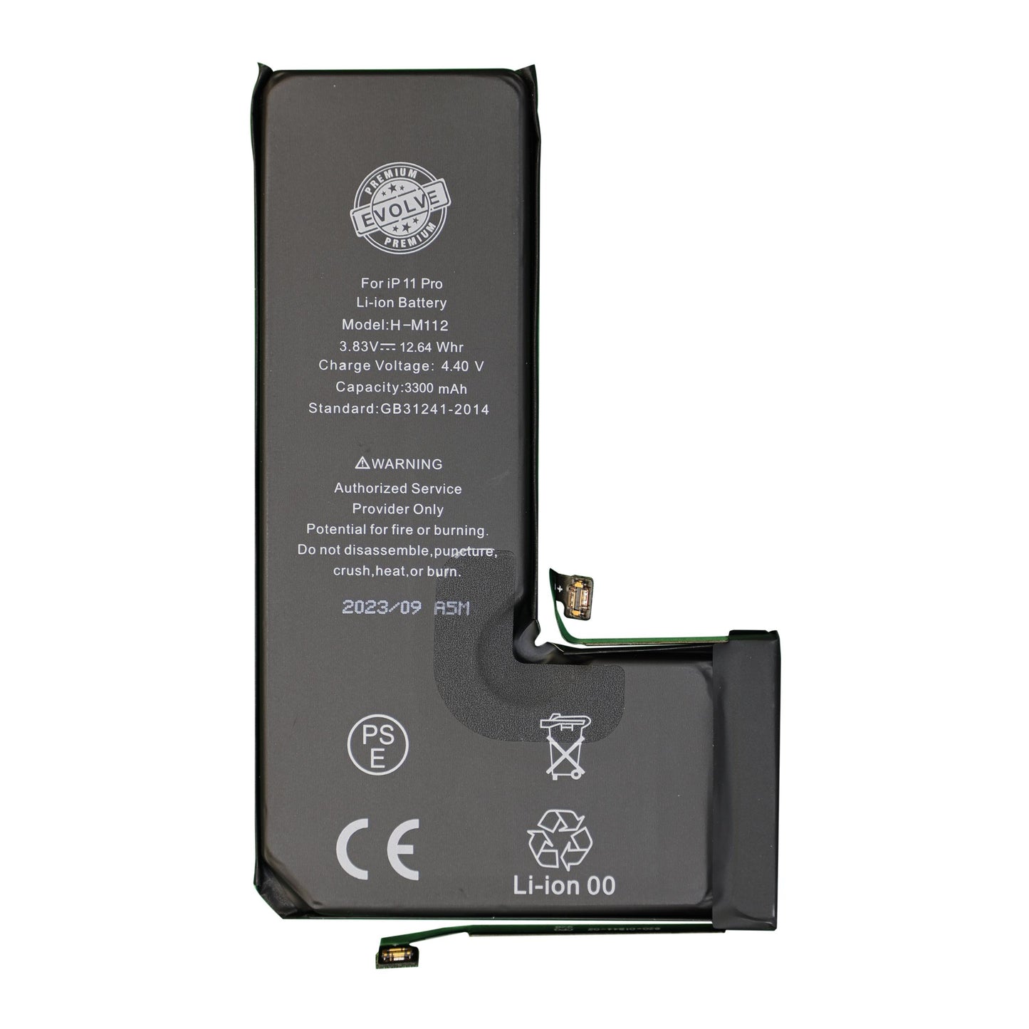 Extended Capacity TI Board Battery for Apple iPhone 11 Pro [Evolve]