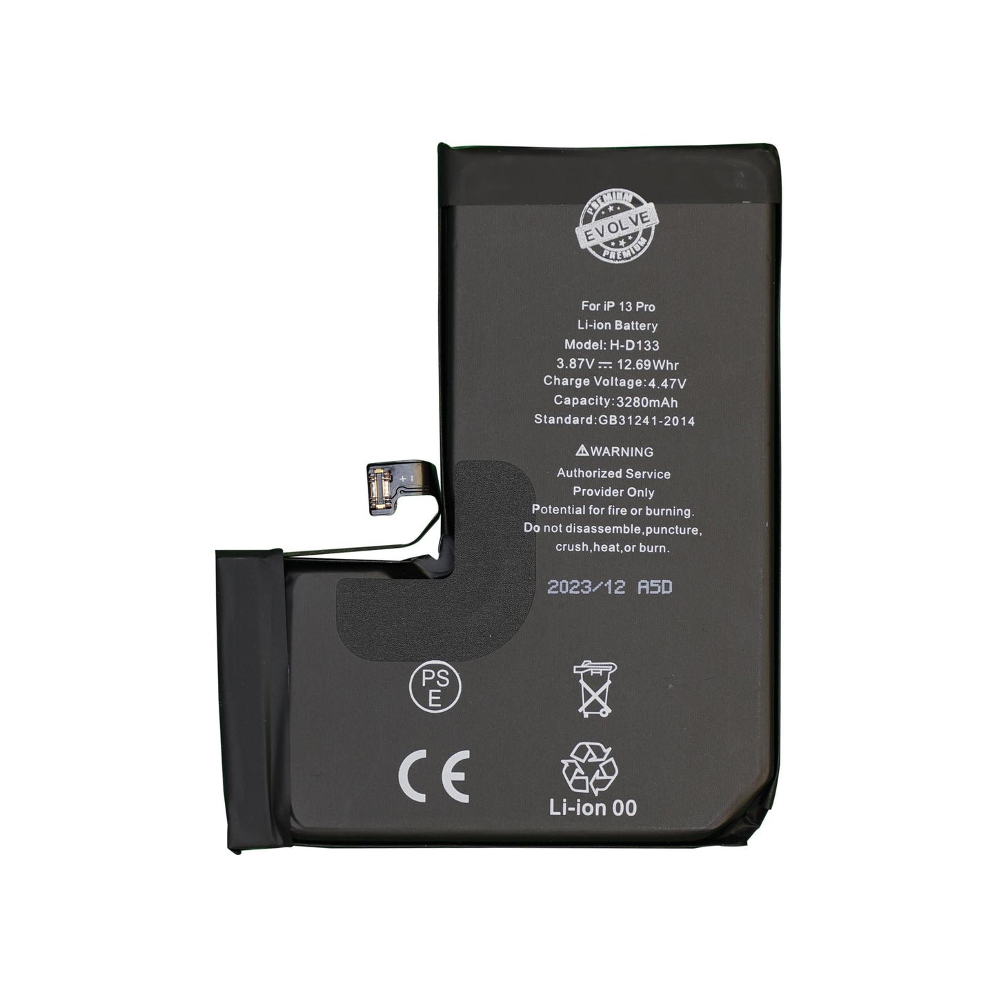 Extended Capacity TI Board Battery for Apple iPhone 13 Pro [Evolve]