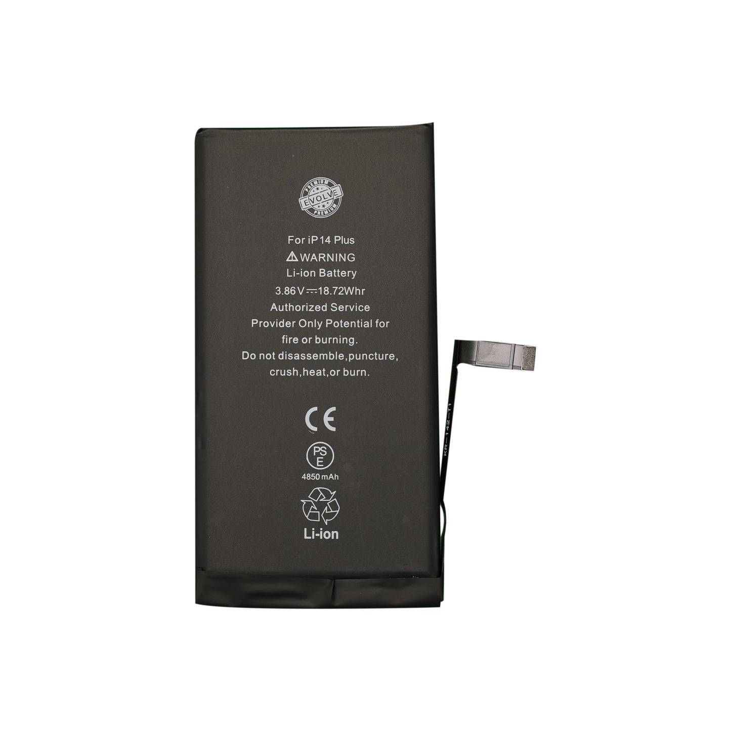 Extended Capacity TI Board Battery for Apple iPhone 14 Plus [Evolve]
