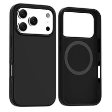 Black Soft Magnetic Silicone Case for iPhone 17 6.1