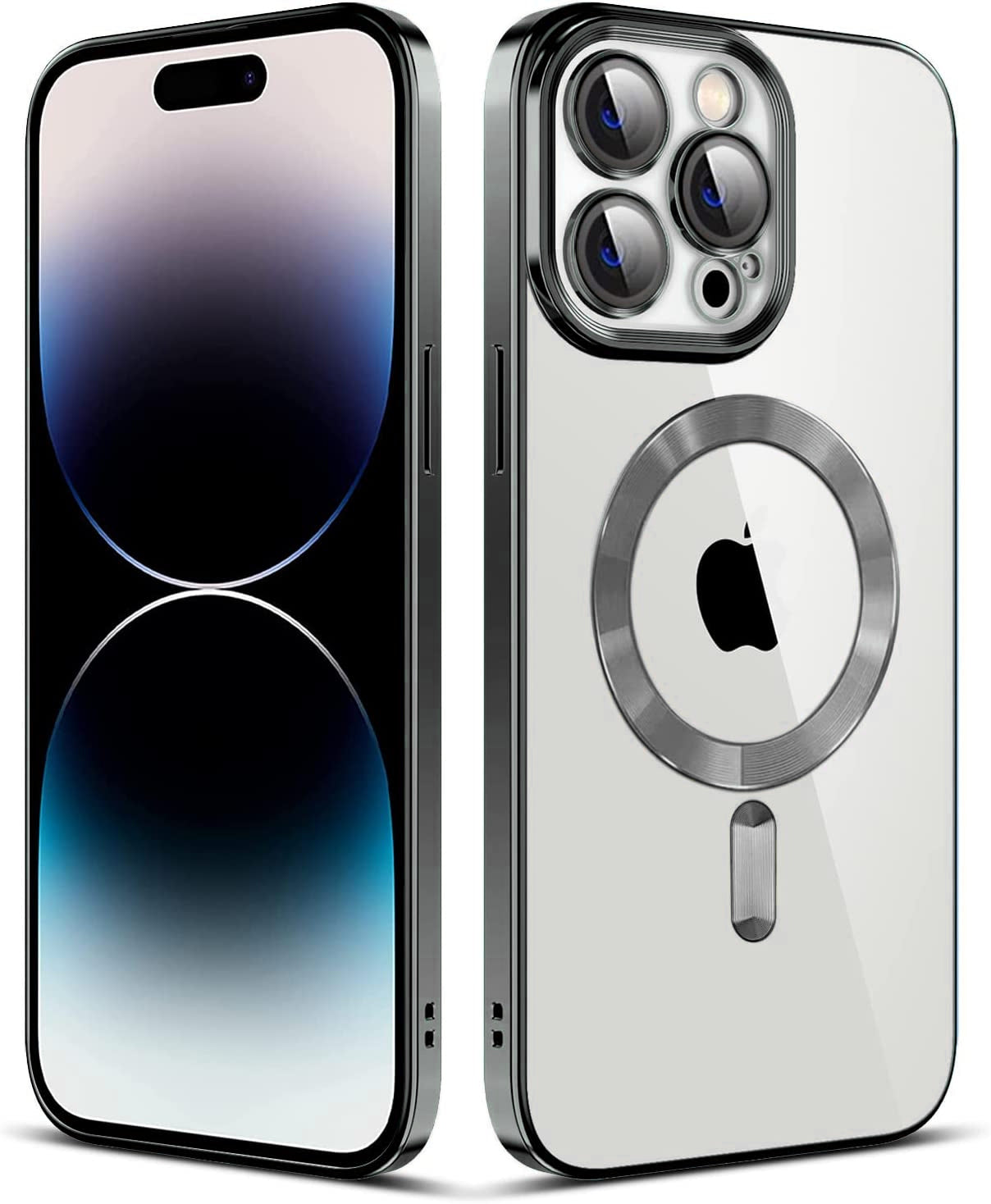 Black Soft TPU Case with Magnetic Compatibility for iPhone 17 Pro