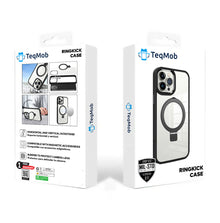 Clear Black Frame Kickstand with Magnetic Compatibility in Package for iPhone 16 Pro