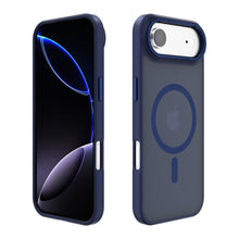 Navy Blue Slim Smoked Bumper with Magnetic Compatibility for iPhone 17 6.1