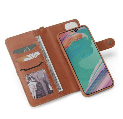 Tan iPhone 13 Pro Folio Wallet Premium Detachable case